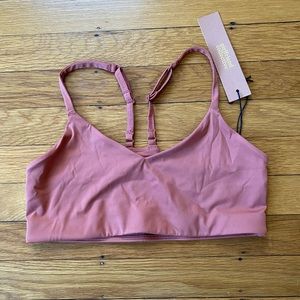 Girlfriend pink sports bra